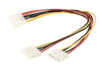 11031005-100 Roline 4 Way Male 4 Pin Molex to 4 Way Female 4 Pin Molex Wire to Board Cable, 300mm