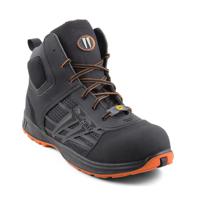 nehn346 Gaston Mille NEHN3 Men's Black Aluminium Toe Capped Safety Shoes, UK 11, EU 46