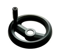 161-1996 RS PRO Black Technopolymer Hand Wheel, 160mm diameter