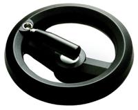 161-2012 RS PRO Black Technopolymer Hand Wheel, 160mm diameter