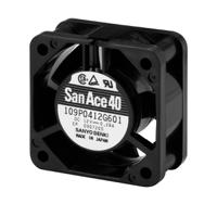 109p0412k3023 Sanyo Denki 109P Series Axial Fan, 12 V dc, DC Operation, 35.3m³/h, 6.6W, 550mA Max, 40 x 40 x 28mm