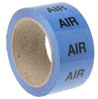 711-429 RS PRO Blue PP, Vinyl Pipe Marking Tape, text Air, Dim. W 50mm x L 33m