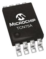 tcn75avua Microchip Temperature Converter, Digital Output, Surface Mount, Serial-I2C, SMBus, ±1°C, 8 Pins