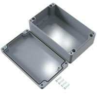 01162609 Rose Aluminium Standard Series Grey Die Cast Aluminium Enclosure, IP66, IK09, Grey Lid, 260 x 160 x 90mm