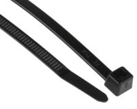 111-05850-t50s-pa66hs-bk HellermannTyton Cable Tie, Inside Serrated, 150mm x 4.6 mm, Black Polyamide 6.6 (PA66), Pk-100