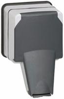 0-904-65 Legrand Plexo 66 Gray Power Socket, 16A, Type E - French