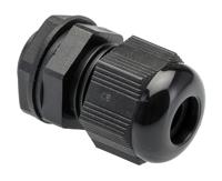 pmc16-bk080 Alpha Wire FIT Wire Management Series Black PA 6 Cable Gland, M16 Thread, 5mm min., 10mm max., IP66, IP68
