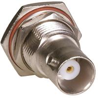 5225398-7 TE Connectivity, Jack Panel Mount BNC Connector, 50Ω, Crimp Termination, Straight Body