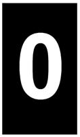 901-10643-906-4750-bk HellermannTyton Ovalgrip Slide On Cable Markers, White on Black, Pre-printed "0", 1.8 → 6.3mm Cable, 901-10643