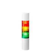 lr5-302webw-ryg Patlite LR5 Series Amber, Green, Red Buzzer Signal Tower, 3 Lights, 24 V dc, Direct Mount