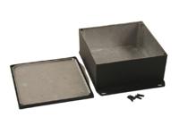 1590wkkfbk Hammond 1590 Series Die Cast Aluminium Enclosure, IP65, Flanged, 59 x 125 x 125mm