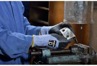 3458203-6 Mapa Black, Blue High Density Polyethylene Nitrile Work Gloves, Size 6