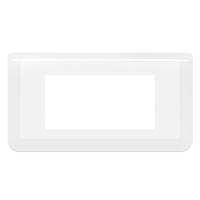 078814l Legrand White 4 Gang Faceplate & Mounting Plate
