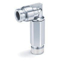 kqg2w06-01s SMC KQG2 Series Extended Male Elbow, 6 mm to R 1/8 Male, Threaded-to-Tube Connection Style, KQG2W06-01S