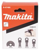 b-67480 Makita 4-Piece Oscillating Saw Blade for use with Multi-Cutter