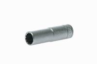 m120615-c Teng Tools 1/2 in Drive 15mm Deep Socket, 12 point, 79 mm Overall Length