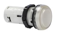 lpmlp7 Lovato, LPML, Panel Mount Clear LED Pilot Light, 22mm Cutout, IP66, IP67, IP69K, Round, 380-415V