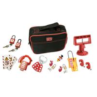 kit-consi-01e Catu Black, Red 6-Lock Lockout Kit, 6mm Shackle, 6mm Attachment