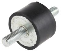 162-3240 RS PRO M10 Anti Vibration Mount, Male to Male Bobbin with 164kg Compression Load