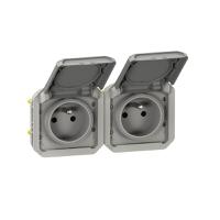 069562l Legrand Grey Plug Socket, 2 Poles, NF Socket