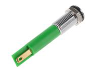 913-8735 RS PRO Green Panel Mount Indicator, 220V ac, 8mm Mounting Hole Size, Faston, Solder Lug Termination, IP67