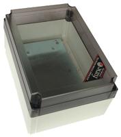 7tca085410r0027-wbx4 WJ Furse WBX Series White Enclosure, IP66, Clear Lid, 125 x 255 x 180mm