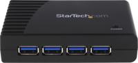 st4300usb3gb StarTech.com 4 Port USB 3.0 USB A  Hub, AC Adapter - UK Plug Powered, 95 x 68 x 23mm