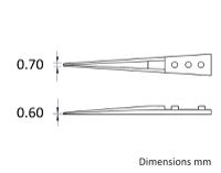 a71mz ideal-tek Zirconia Toughened Aluminium, Tweezer Tips