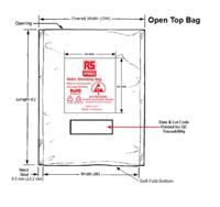 190-8427 RS PRO Static Shielding Bag 150mm(W)x 230mm(L)