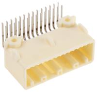 1565373-4 TE Connectivity, TH 025 Automotive Connector Socket Natural Through Hole 28 Way, Solder Termination