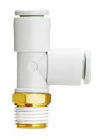 kq2y10-g02a SMC KQ2 Series Tee Threaded Adaptor, Push In 10 mm to Push In 10 mm, Threaded-to-Tube Connection Style