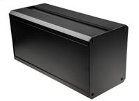 188-1285 RS PRO Black Extruded Aluminium Heat Sink Case, IP40, Black Lid, 400 x 200 x 175mm