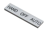 800f-11we128 Allen Bradley Legend Plate for Use with 800F Series, Hand - Off - Auto