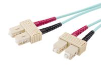 121-3931 RS PRO SC to SC Duplex Multi Mode OM4 Fibre Optic Cable, 900μm, Blue, 5m