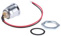 57m-211b ITW Switches 57M Series Illuminated Push Button Switch, Latching, Panel Mount, 16.1mm Cutout, SPST, Blue LED, 48V dc,