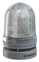 46141070 Werma EvoSIGNAL Mini Series White Sounder Beacon, 12 V dc, Base Mount