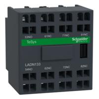 ladn133 Schneider Electric Auxiliary Contact Block, 1NO + 3NC, Front Mount, Tesys LADN