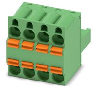 1962626 Phoenix Contact, 5.08mm Pitch, TFKC 2.5/ 4-ST-5.08, 4 Way, Pluggable Terminal Block, Plug, Spring Cage Termination,