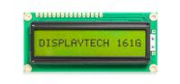 161g-bc-bw Displaytech 161G BC BW 161G Alphanumeric LCD Display, Yellow-Green on, 1 Row by 16 Characters, Transflective