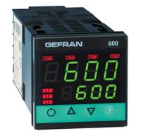 600-r-d-r-0-1 Gefran 600 PID Temperature Controller, 48 x 48 (1/16 DIN)mm, 3 Output Relay, 100 V ac, 240 V ac Supply Voltage ON/OFF