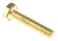 483-2390 RS PRO Plain Brass, Hex Bolt, M6 x 30mm