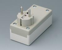 a9011665 OKW Grey ABS Plug Case, 100 x 50 x 40mm