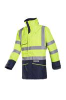 7223n3ef7278xs Sioen Hedland Yellow/Navy Unisex Hi Vis Jacket, XS