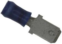 66024-2 TE Connectivity PIDG FASTON .250 Blue Insulated Male Spade Connector, Tab, 6.35 x 0.81mm Tab Size, 1.25mm² to 2mm²