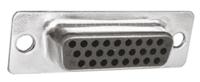 mhhds44-f-t-b-s MH Connectors MHDDS 44 Way Cable Mount D-sub Connector Socket, 2.99mm Pitch