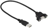 usbpnlafam1 StarTech.com USB 2.0, Male USB A to Female USB A, 480Mbps, 300mm