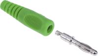 1701122-05rs Schutzinger Green Male Banana Plug, 4 mm Connector, 16A, 50V, Nickel Plating