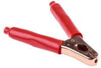 bu-41a-2 Mueller Electric Crocodile Clip, Copper-Plated Steel Contact, 200A, Red