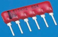 4610x-101-104lf Bourns, 4600X 100kΩ ±2% Bussed Resistor Array, 9 Resistors, 1.25W total, SIP, Through Hole