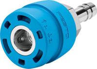 nphs-d6-p-bc9 Festo Brass Pneumatic Quick Connect Coupling, 9mm Hose Barb